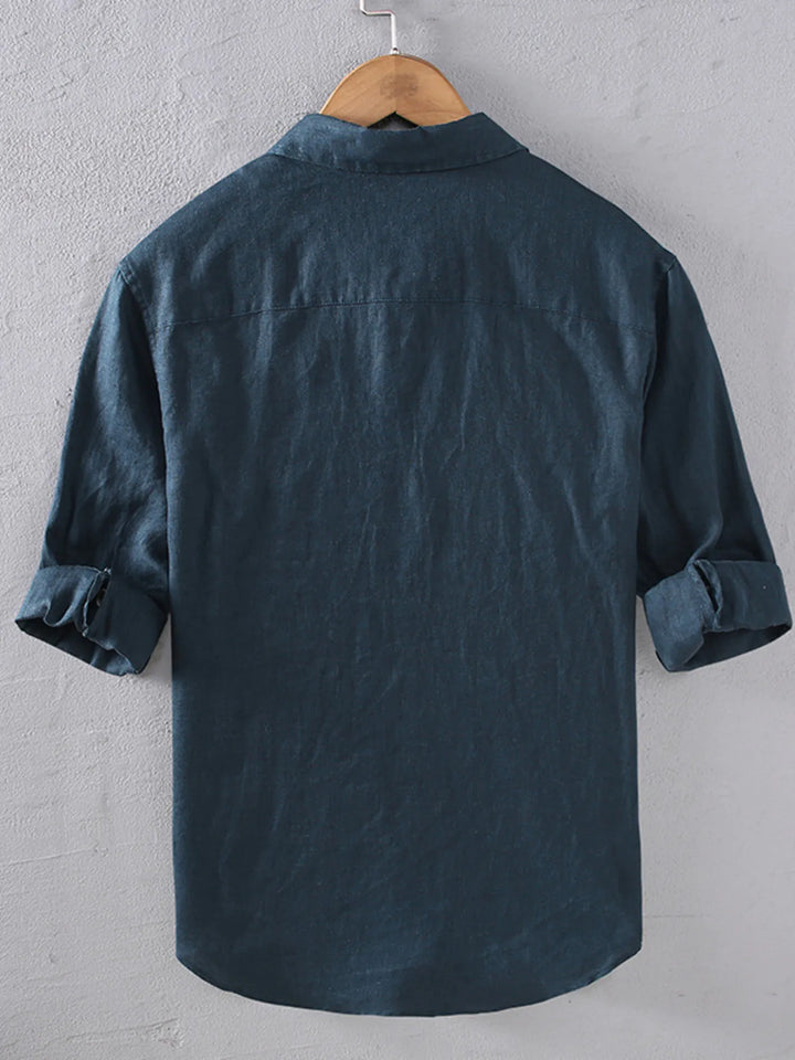 Men's Plus Size Button Up Long Sleeve Shirt
