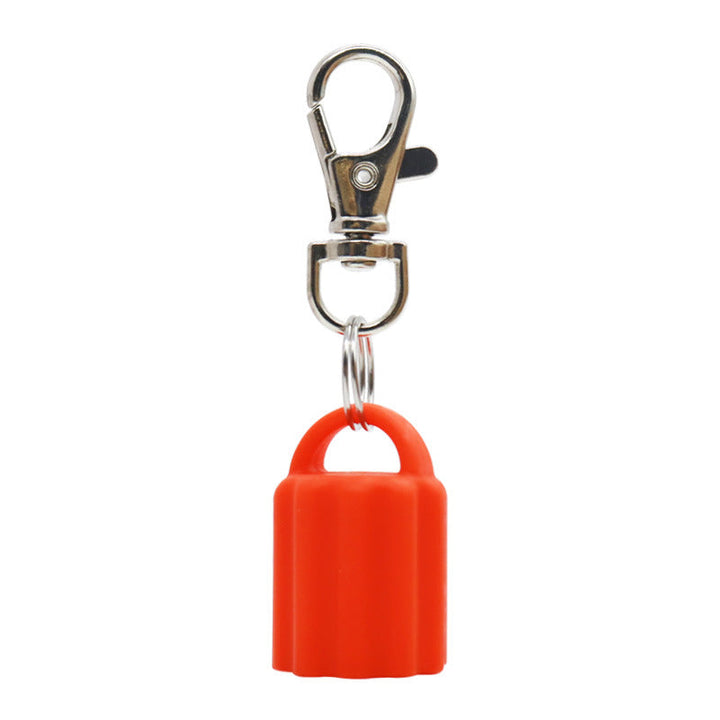 Silicone Universal Lip Gloss Keychain Silicone Cap Lipstick Cover