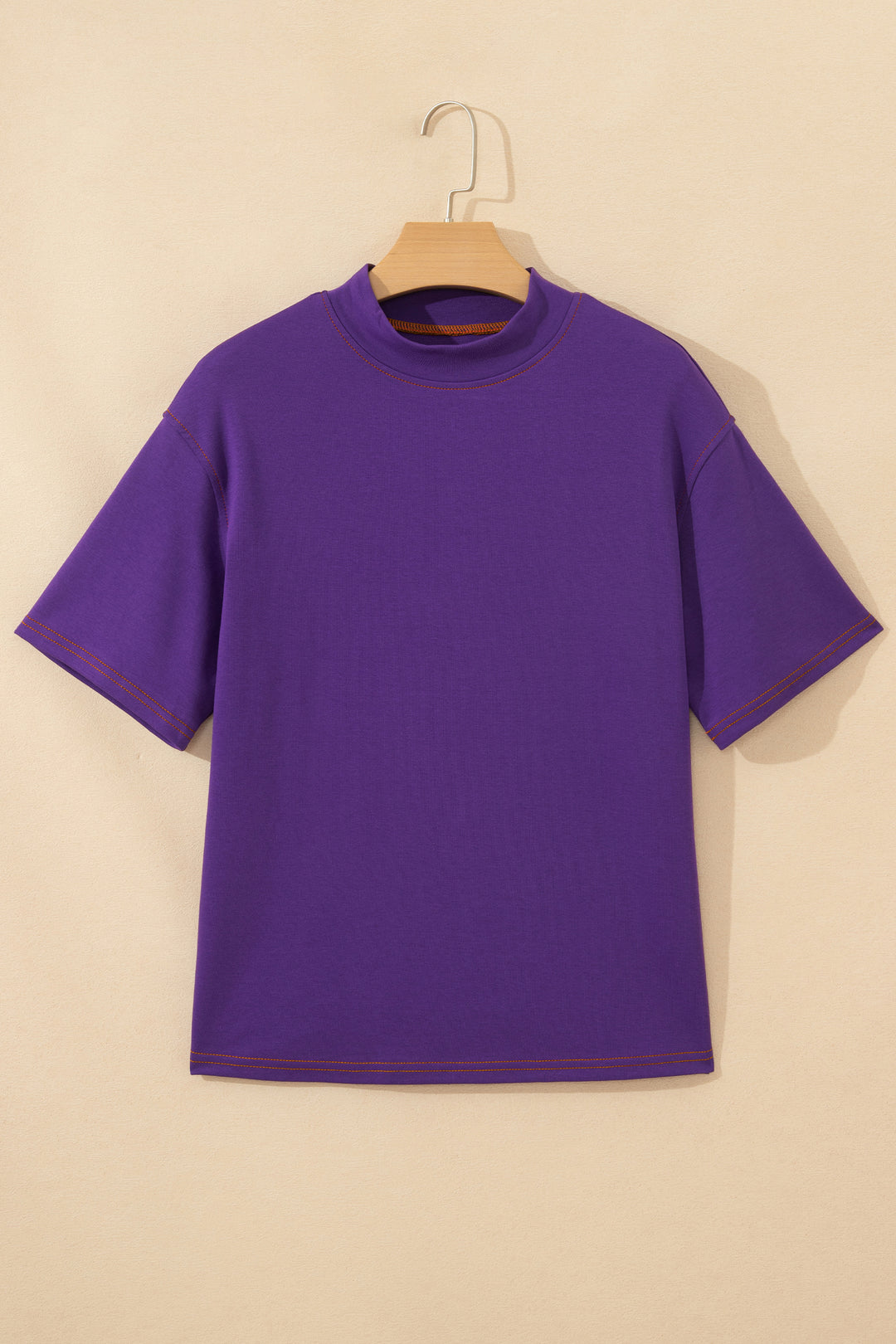 Tillandsia Purple Reversible Contrast-Stitched T-Shirt