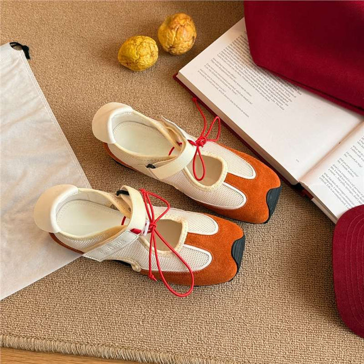 Fashionable Quirky Cute Sporty Functional Mary Jane Sandalsversatile Ballet Flats