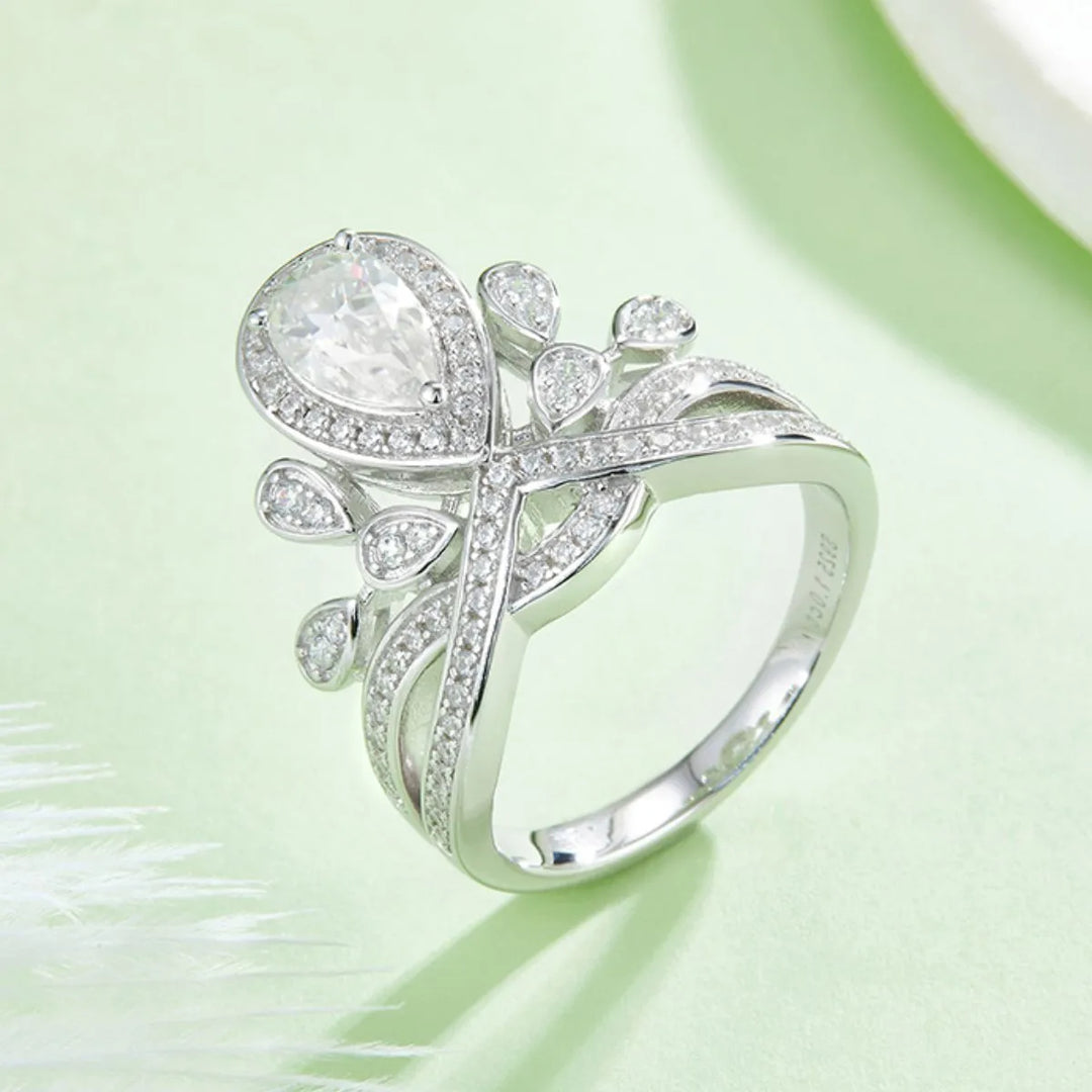 1 Carat Moissanite 925 Sterling Silver Ring