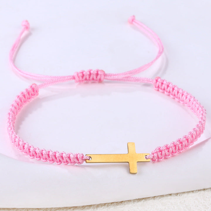 Handmade Bracelet Women's European And American Colorful Stainless Steel