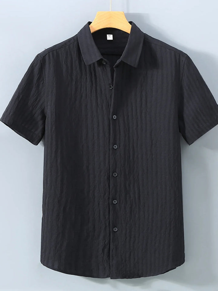 Men's Plus Size Button Up Short Sleeve Shirt