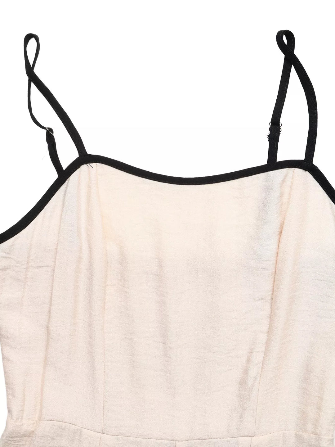 Contrast Trim Wide Leg Jumpsuit
