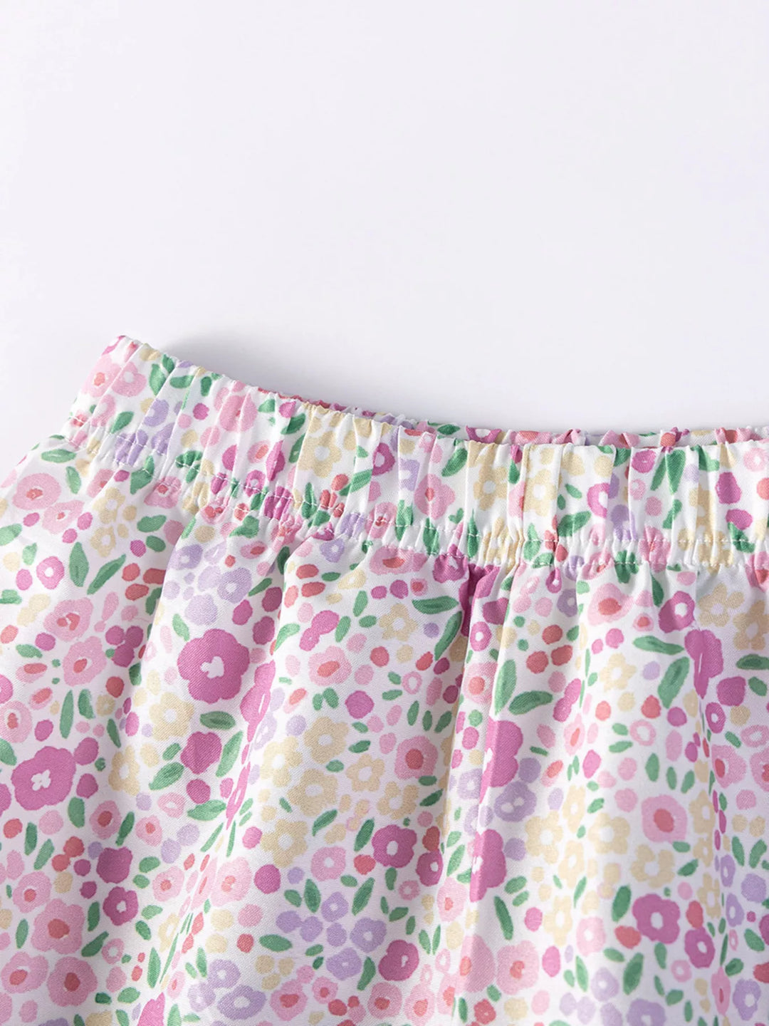 Children's Floral Unicorn Top and Shorts Set