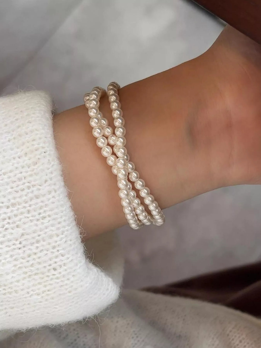 Three Layers Pearl Bracelet