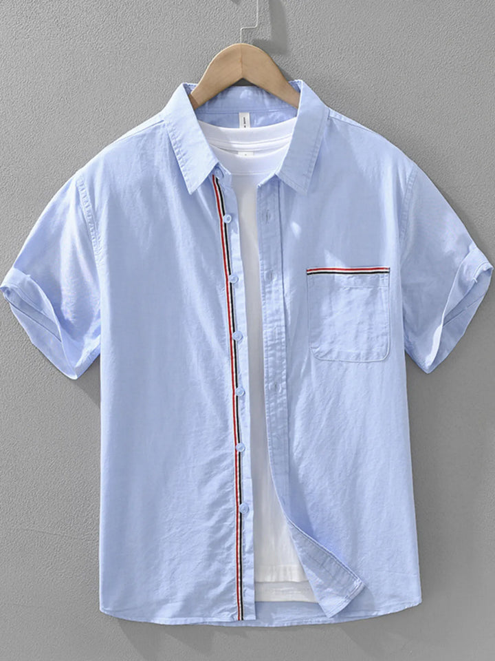 Men's Plus Size Button Up Short Sleeve Shirt