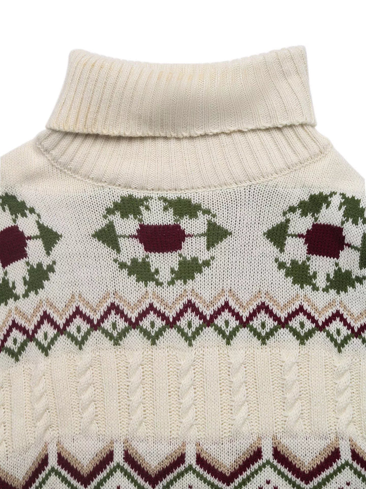 Cable Knit Turtleneck Sweater