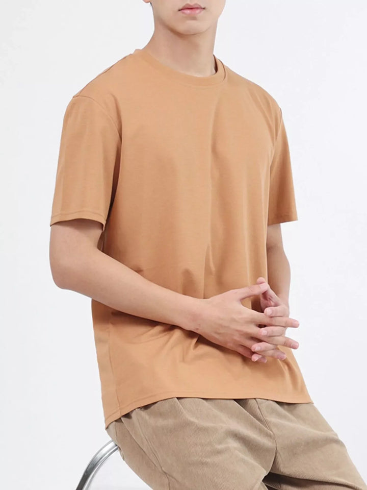 Men's Plus Size Classic Crew Neck T-Shirt