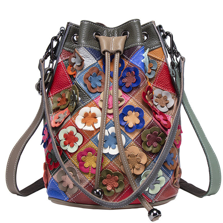 New Stylish Womens Genuine Leather Bucket Bag