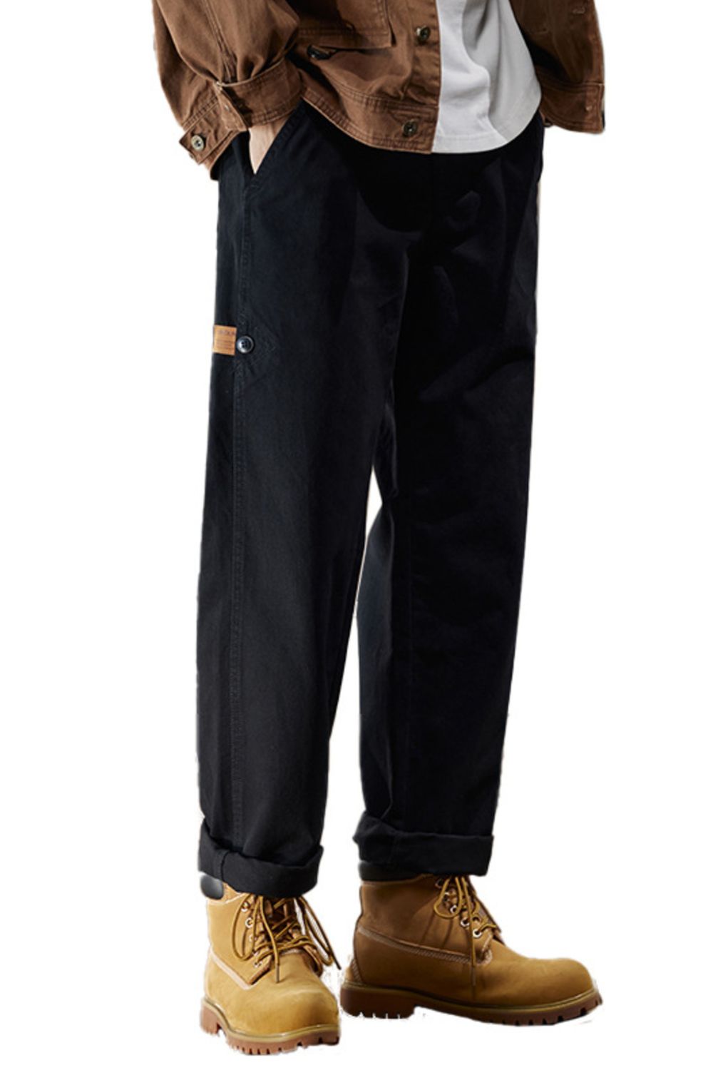 Men's Plus Size Wide Leg Pants