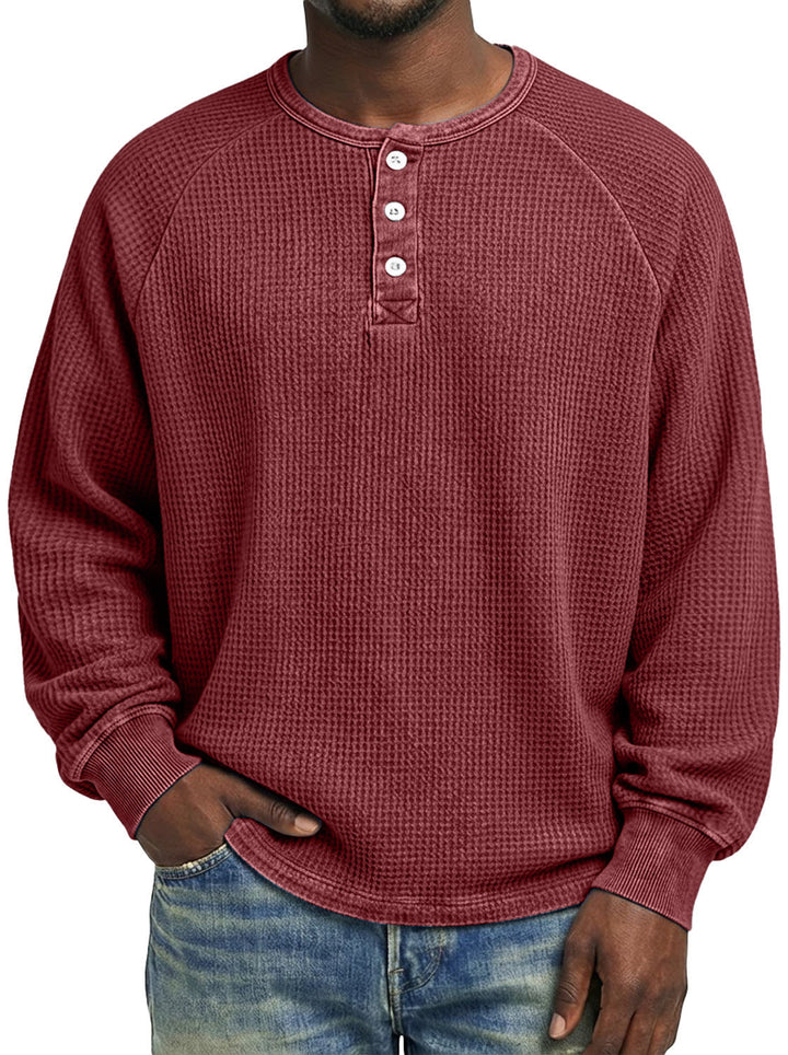 Mens Fashionable Printed Casual Long-sleeve Shirt