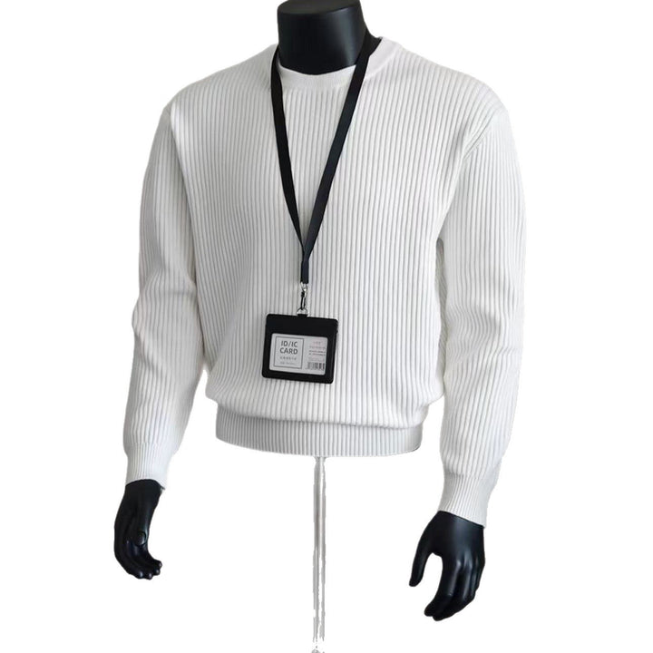 Knitted Sweater Men's Retro Loose Long-Sleeve Top