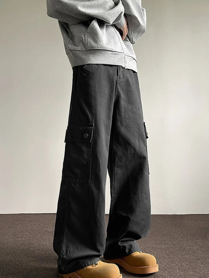 Men's Full Size Loose Fit Cargo Jeans Plus Size