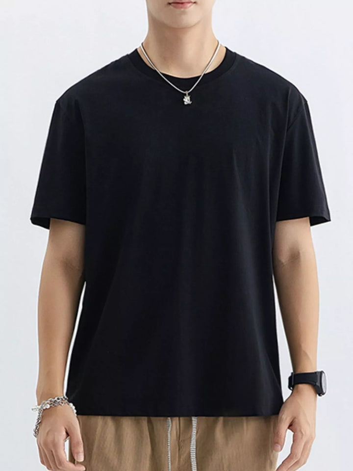 Men's Plus Size Casual Crew Neck T-Shirt