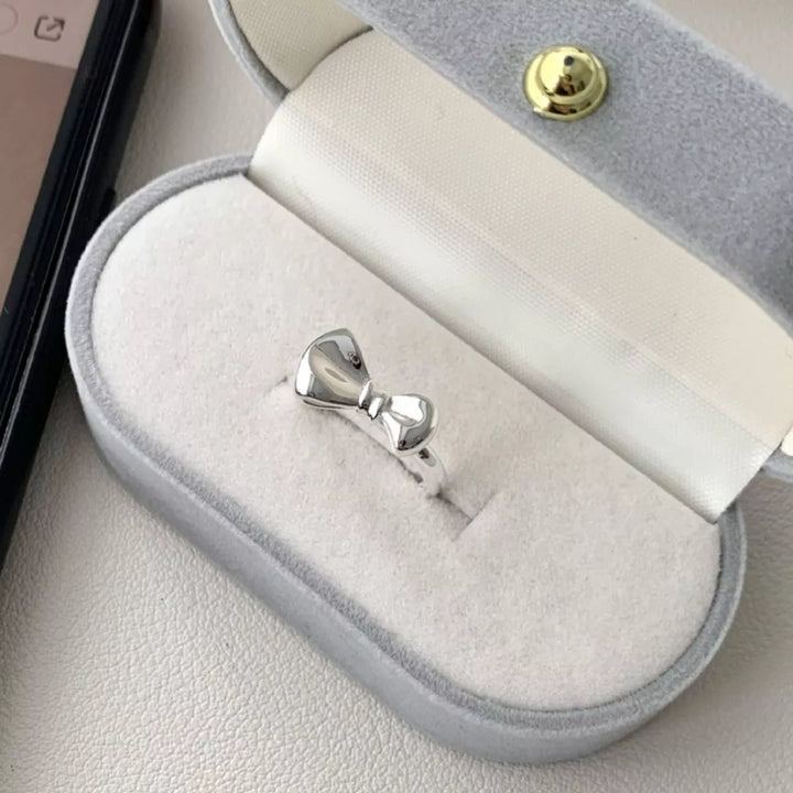 925 Sterling Silver Bow Ring