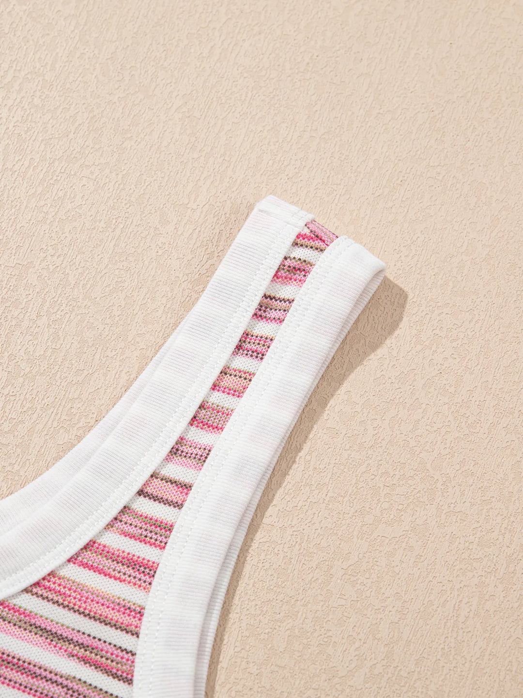 Striped Scoop Neck Tank Top