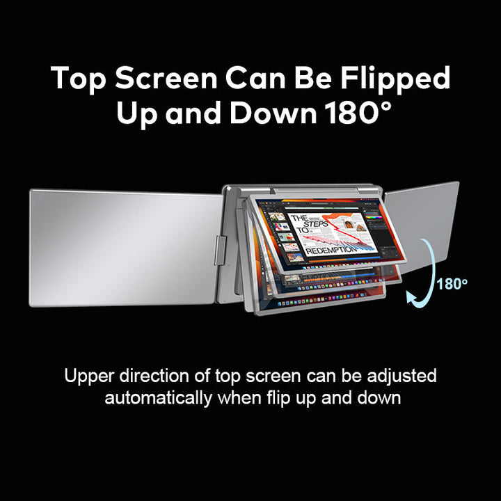 Portable Triple-screen Display Connect Three Screens With A Single Cable Laptop Secondary Display Monitor