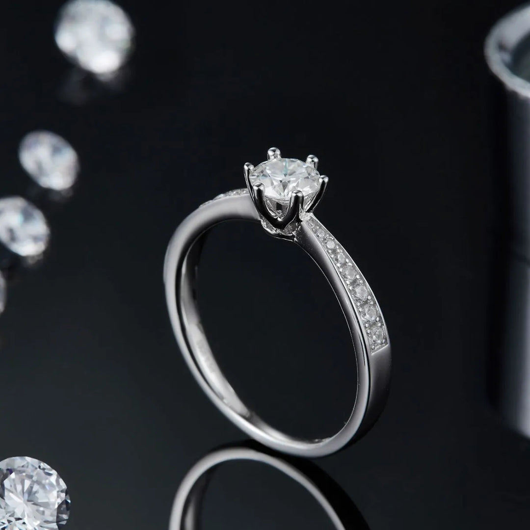 Moissanite 925 Sterling Silver Ring