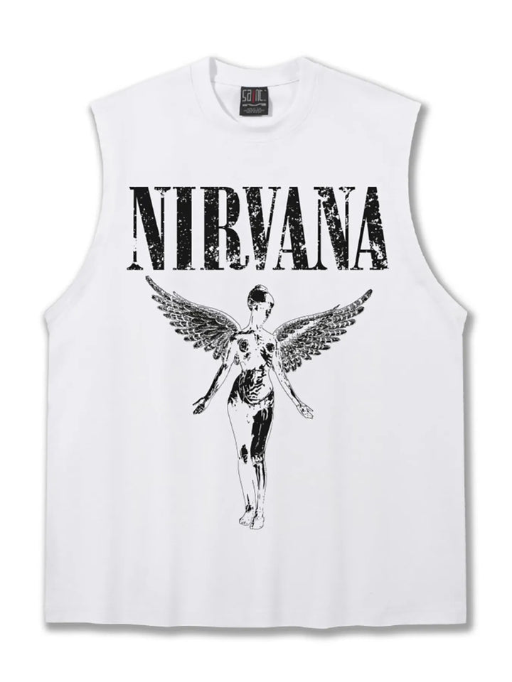 Men's Graphic Round Neck Tank