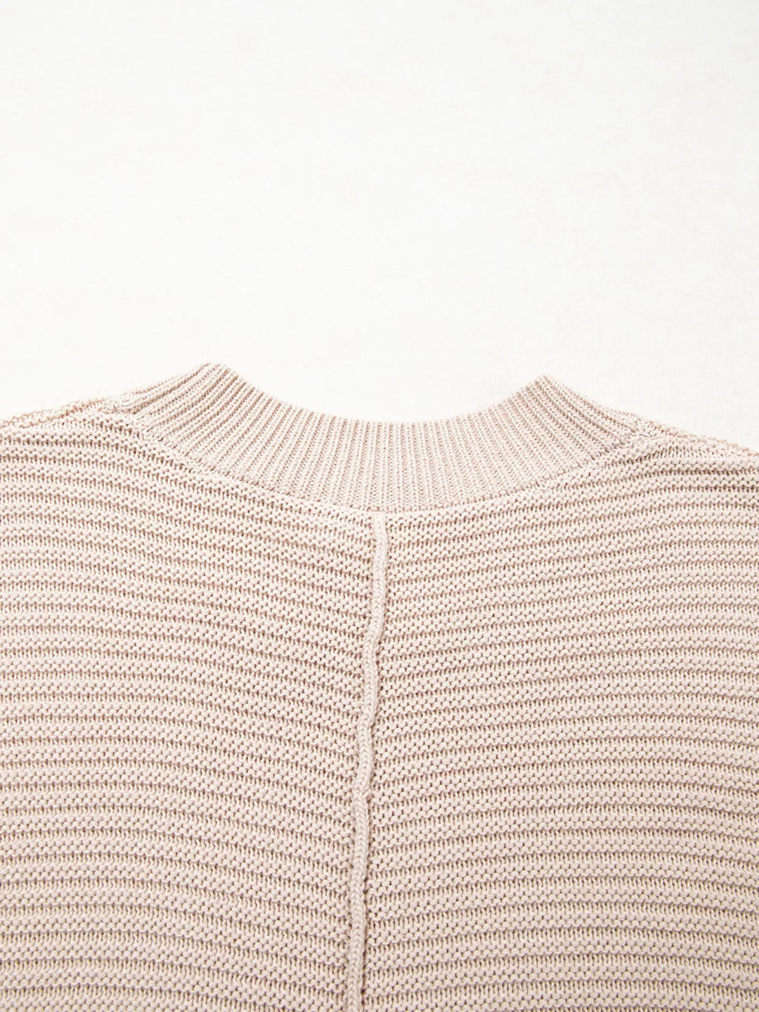 Texture Knitted Dropped Shoulder Sweater
