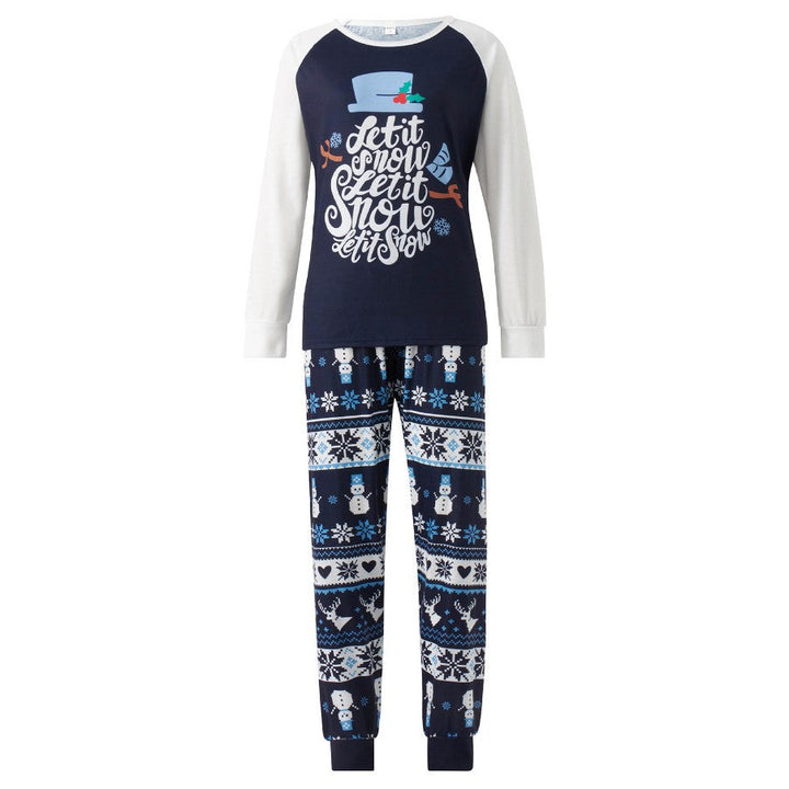 New Year Parent-child Outfits Autumn Wear For Family Of Three Or Four Long-sleeve Christmas Home Clothes