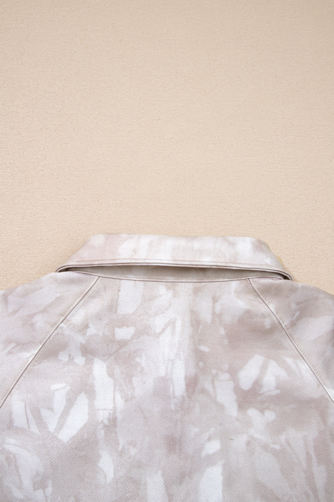 White Abstract Woodland Print Balloon Sleeve Pullover Drawstring Mini Skort Set