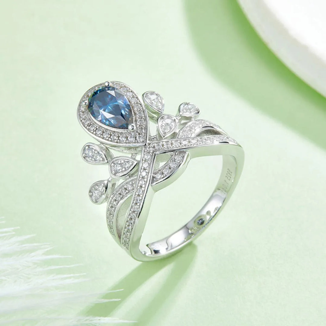 1 Carat Moissanite 925 Sterling Silver Ring