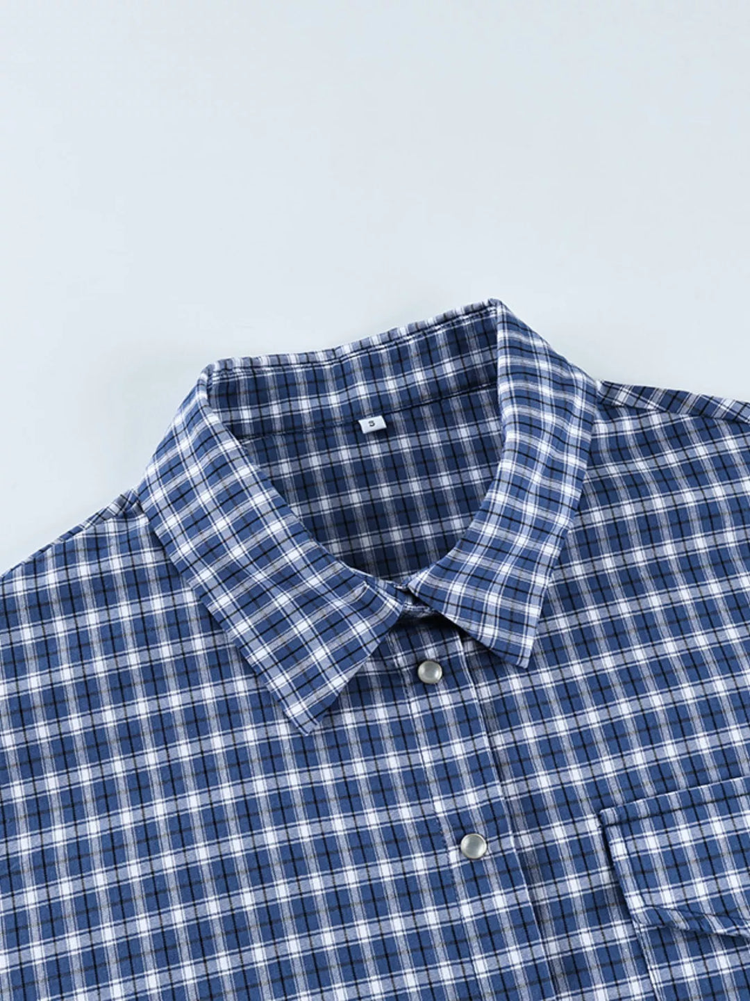 Oversized Plaid Button Up Shirt