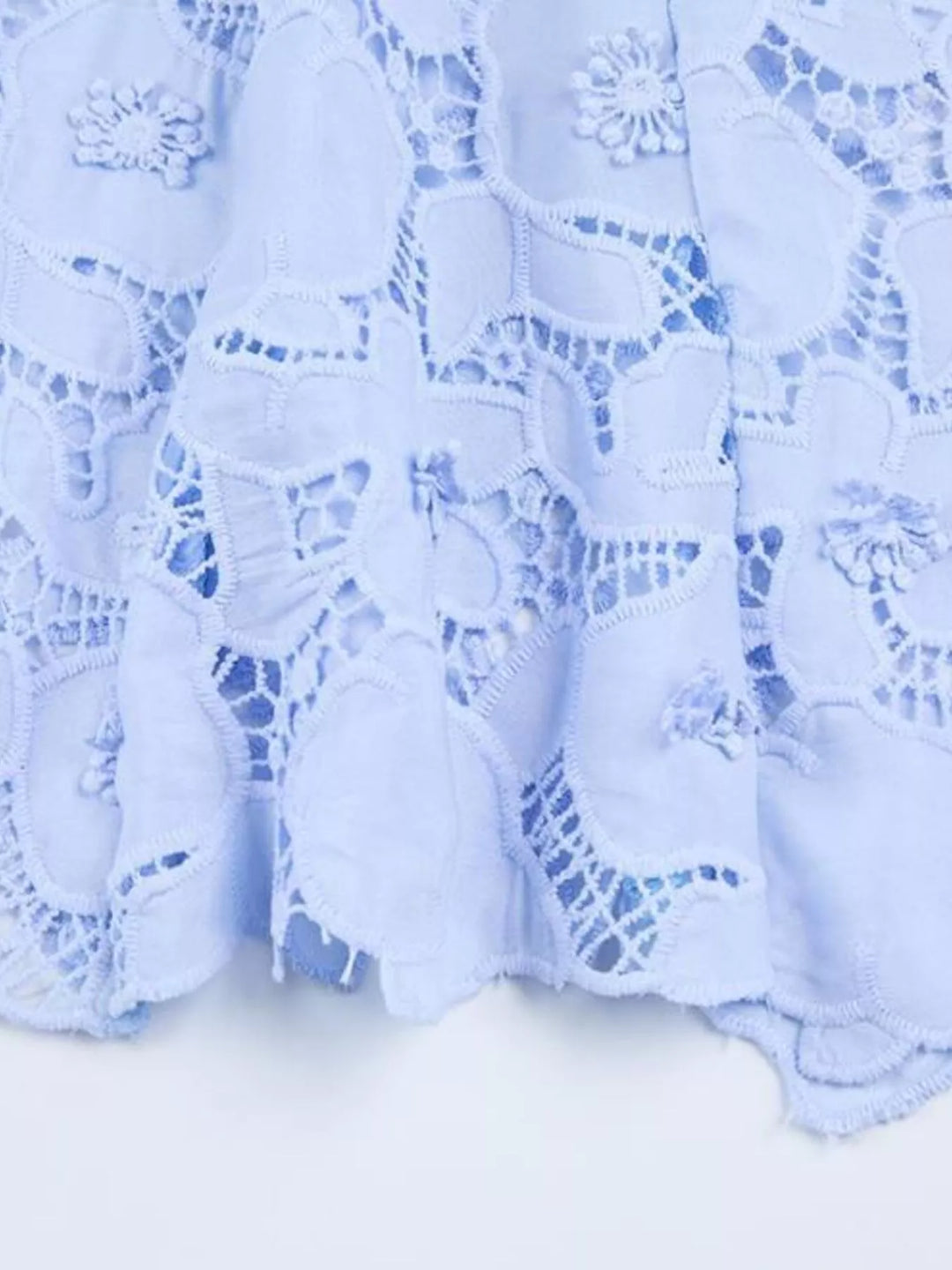 Floral Lace Short Sleeve Midi Dress