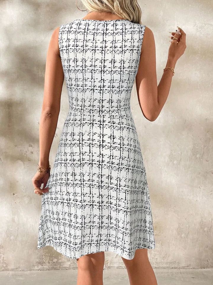 Round Neck Sleeveless Dress