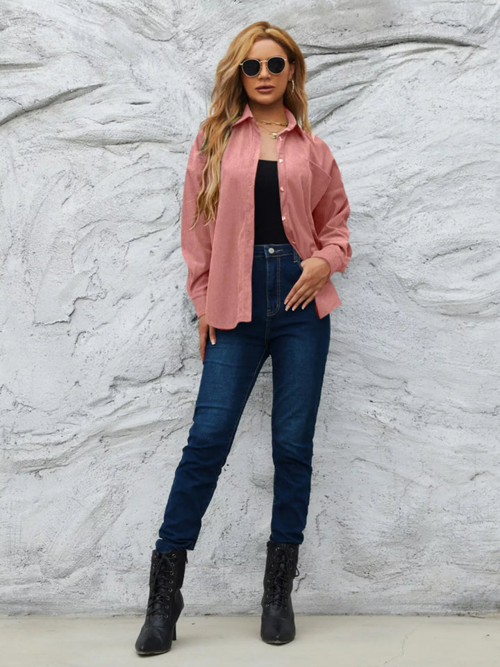 Corduroy Button-Up Shirt