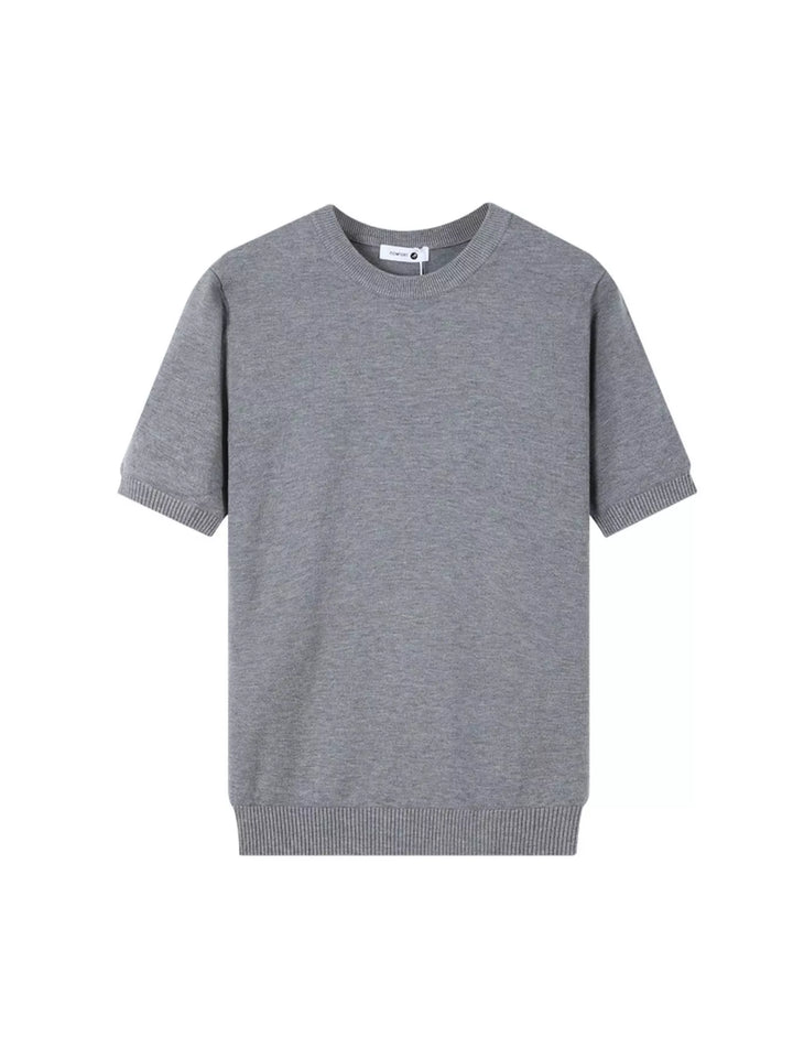 Men's Plus Size Casual Short Sleeve Knit Top