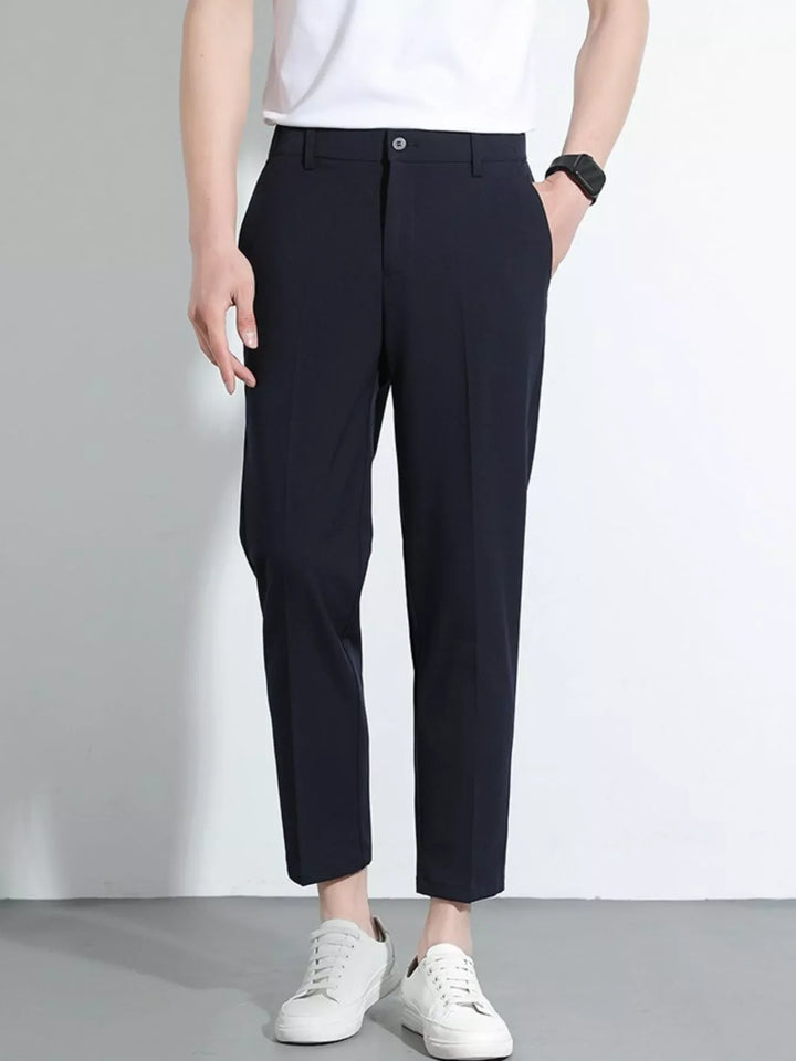 Men's Slim Fit Cropped Pants