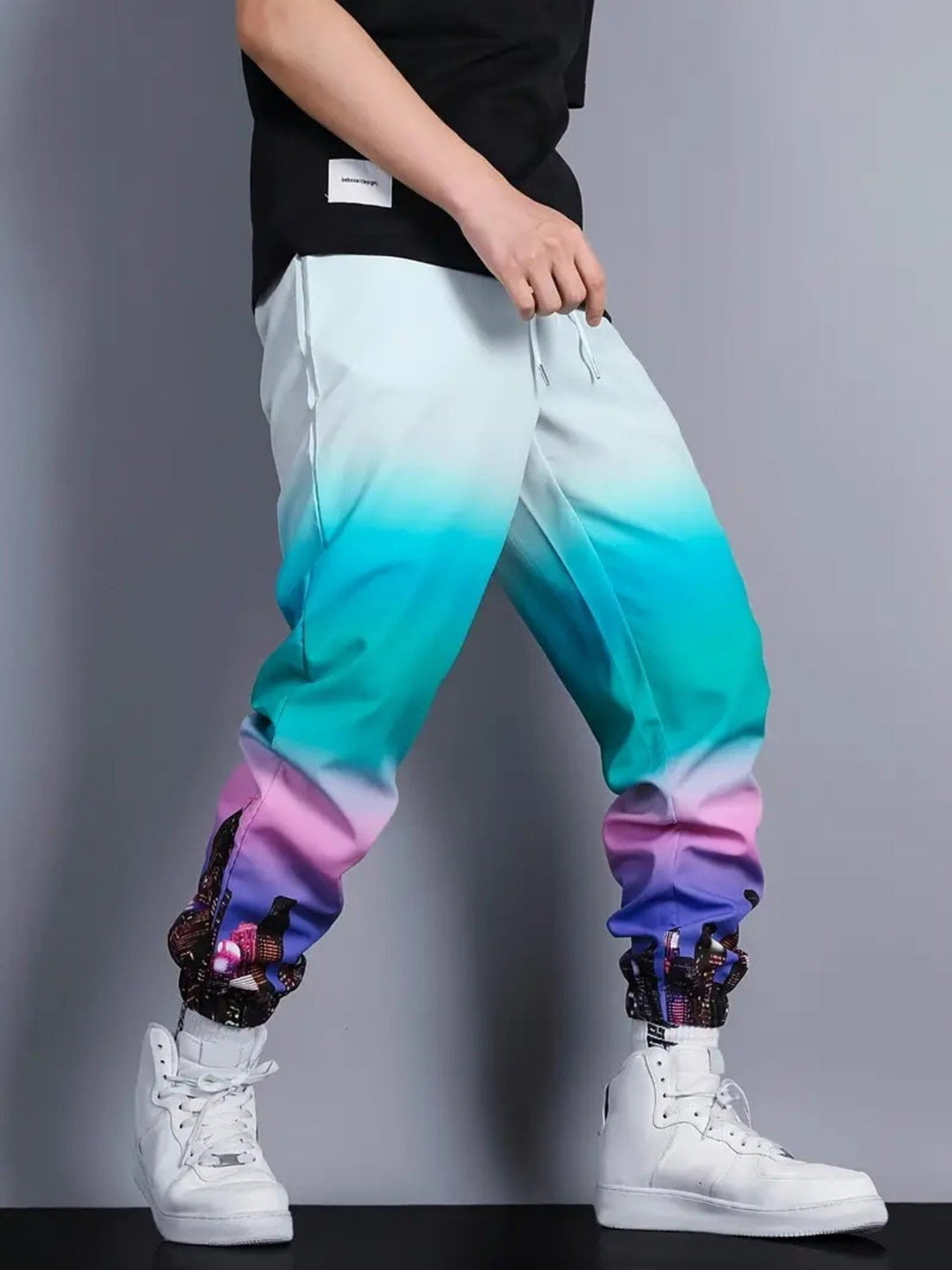 Men's Full Size Drawstring Loose Fit Joggers Plus Size