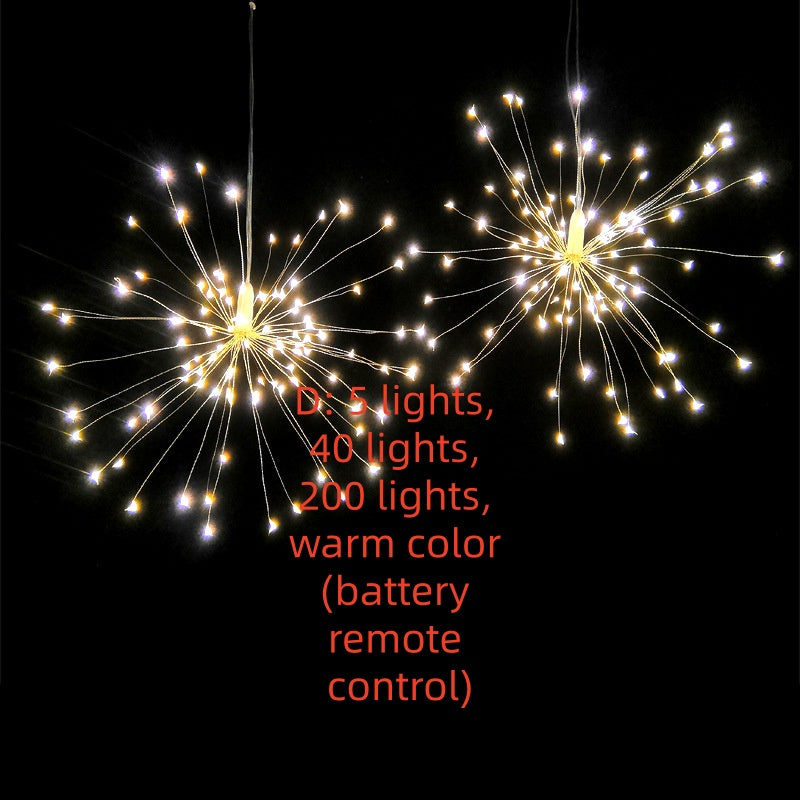 New Solar Firework Light Led Explosion Light Room Starry Decoration Light