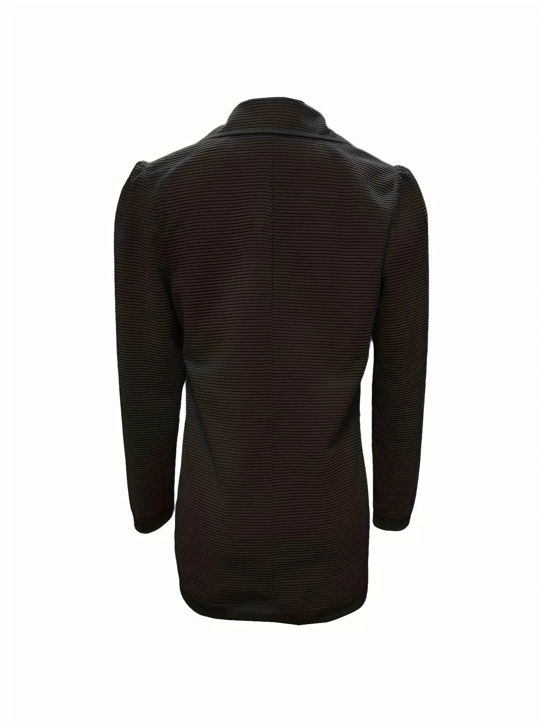 Texture Knit Double-Breasted Blazer
