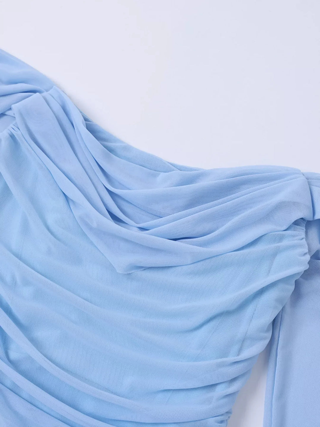 Off-Shoulder Ruched Mermaid Maxi Dress