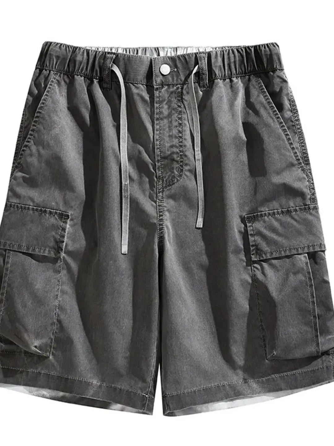 Men's Plus Size Drawstring Cargo Shorts