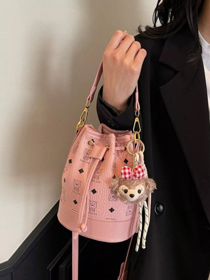 Drawstring Bucket Crossbody Bag
