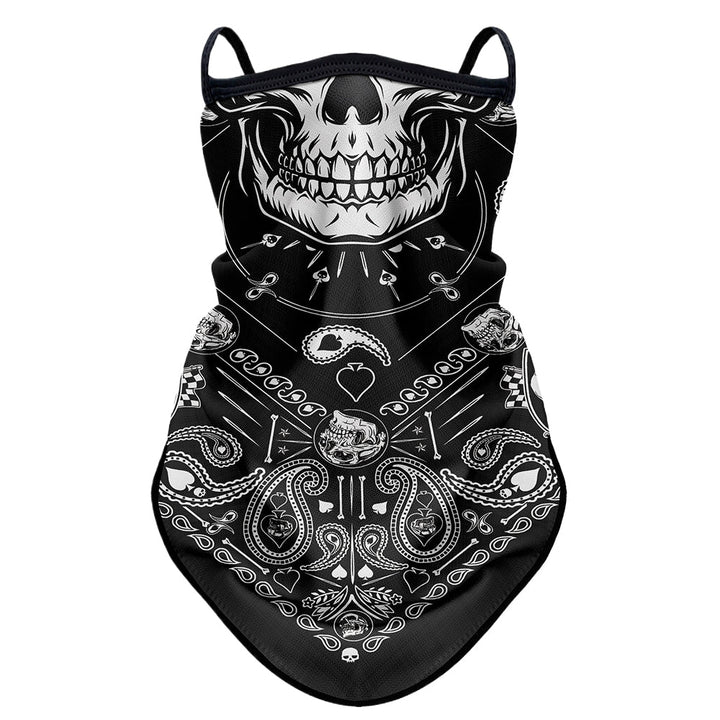 Motorcycle Riding Sun-protection Face Mask Ear-loop Headscarf