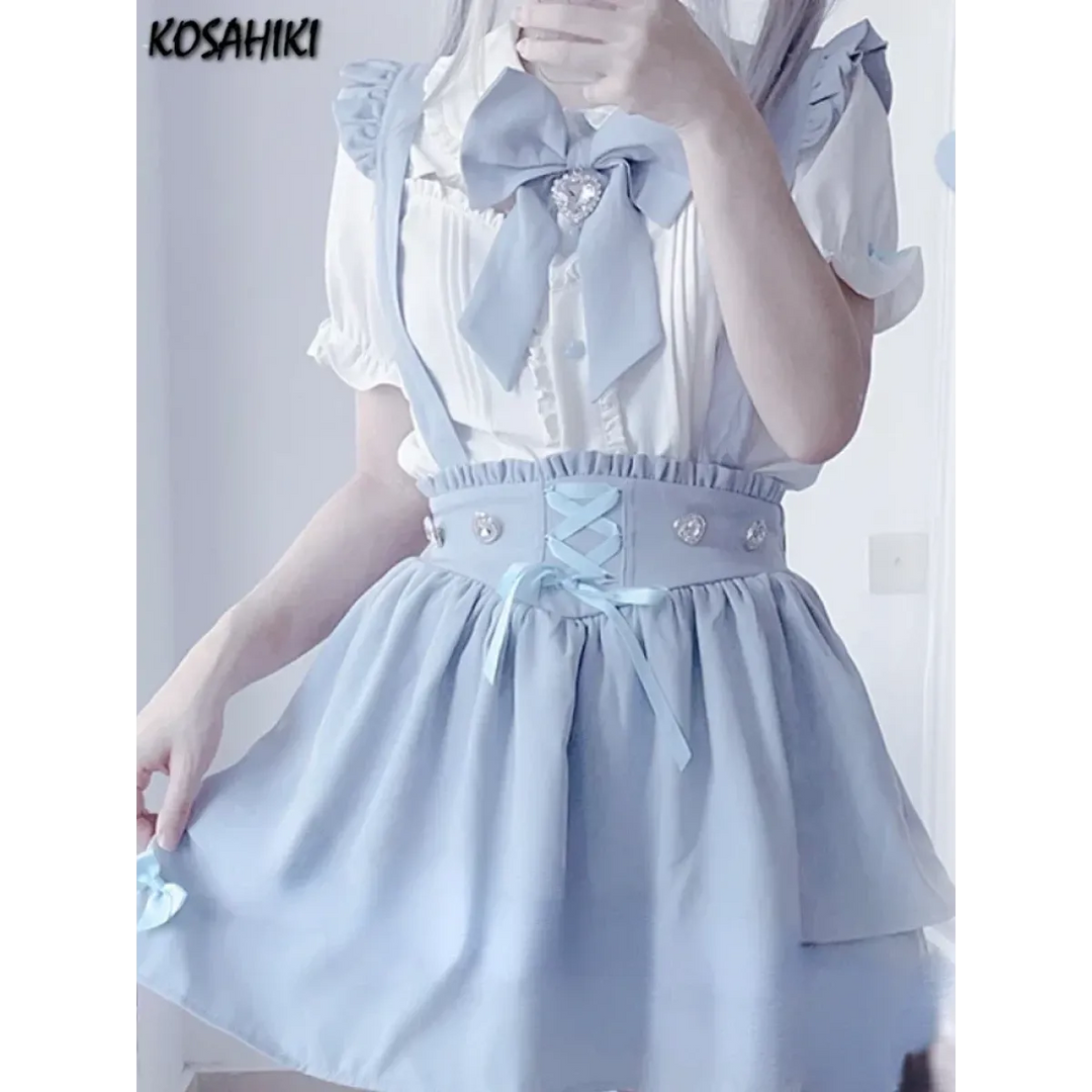 Sweet Fairy Kei Ribbon Blouse
