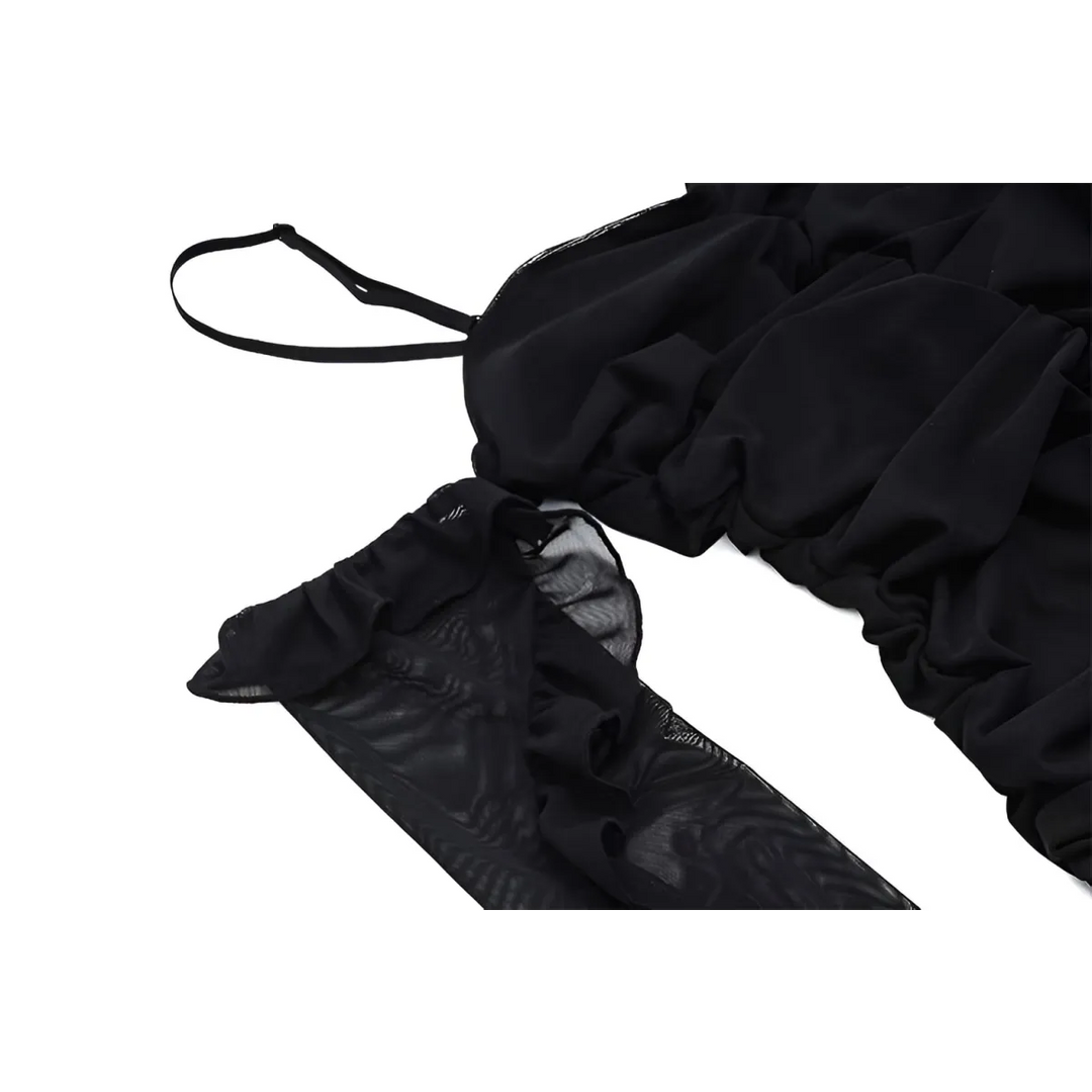 Mesh Ruched Dresses