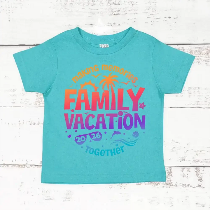 Family Vacation 2026 Shirts – Matching Outfits for Making Memories Together Kids