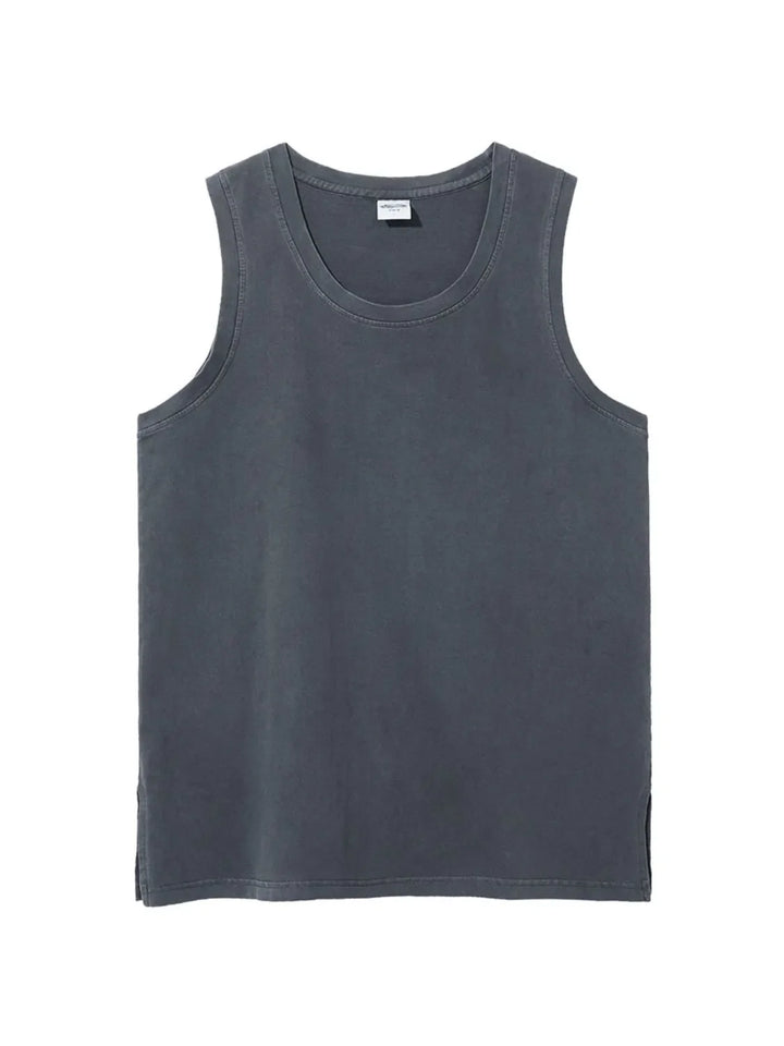 Men's Side Slit Round Neck Tank