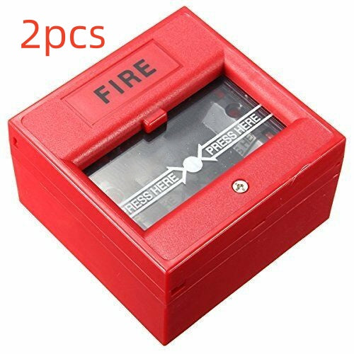 Wired Security Button Hand Breaking Glass Emergency Fire Alarm