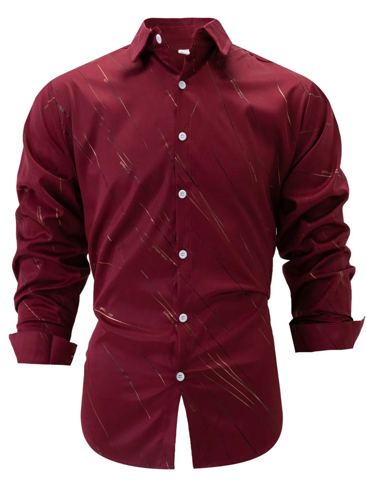 Men's Full Size Button Up Long Sleeve Shirt Plus Size