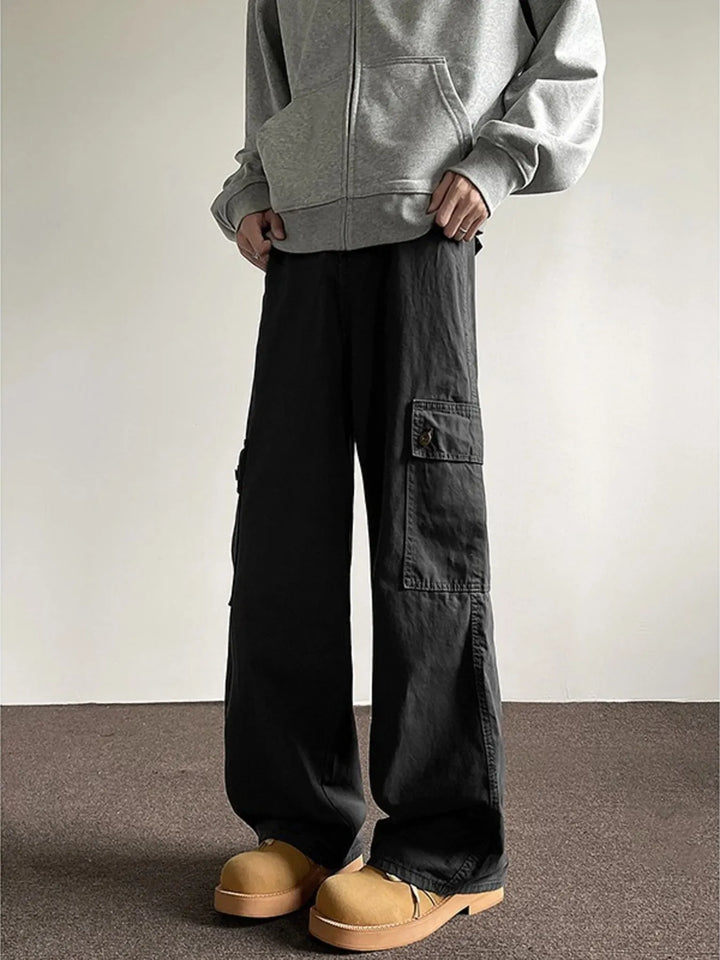 Men's Full Size Loose Fit Cargo Jeans Plus Size
