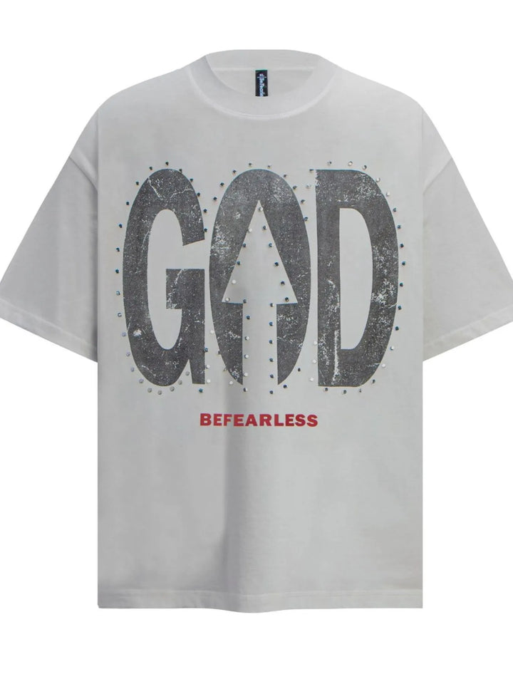 Men's Oversized Letter Graphic T-Shirt