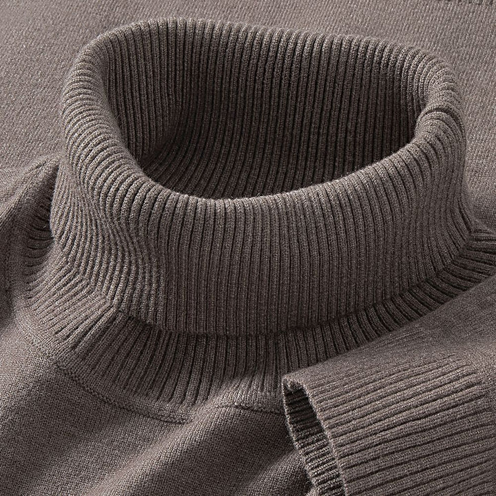 Mens Thermal Turtleneck Sweater For Layering Under Knitwear